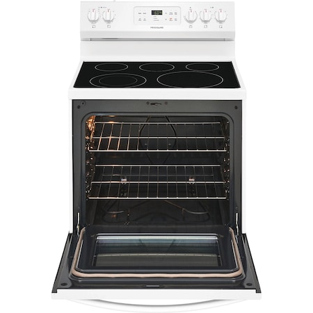 Frigidaire Frigidaire 30-in. Electric Smooth Top Self Clean Freestanding Range FFEF3054TW